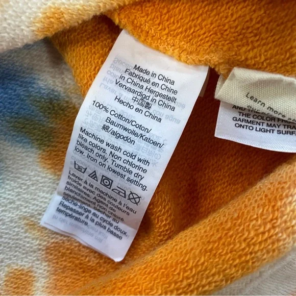 Madewell X Free & Easy Tie Dye Hoodie Sweatshirt Size XS - Picture 6 of 10